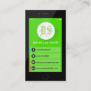 Search for mobile phone business cards Modern