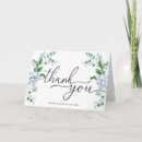 Search for blue hydrangea thank you cards Grand millennial