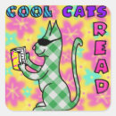 Search for reading is cool stickers Colourful
