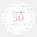 Search for pink and grey birthday party stickers For her