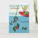 Search for mermaid valentines day cards Vintage