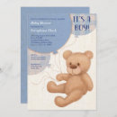 Recherche de brown teddy bear invitations Bleu