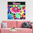 Search for pink and teal canvas prints Floral
