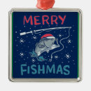 Search for santa fishing ornaments Funny