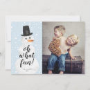 Search for snowman photo cards Whimsical