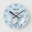 Search for elephant nursery clocks Watercolor