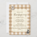 Recherche de brown thanksgiving invitations Chute