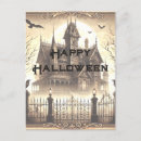 Recherche de maison hantée halloween cartes postales Costumes et cocktails