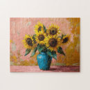 Recherche de bleu vase puzzles Peinture à l'huile