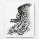 Recherche de dragon noir tapis souris Japonais