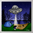Search for alien abductions posters Aliens