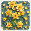 Recherche de fleurs de jonquille autocollants Printemps