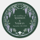 Search for purple and silver wedding stickers Floral