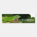 Search for lizard bumper stickers Green