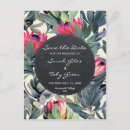 Search for tropical floral save the dates Foliage