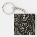 Search for black marble keychains Gold foil