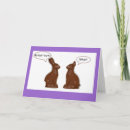 Recherche de drôles lapin chocolat pâques cartes Heureux