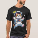 Recherche de aventures galactiques tshirts Chat astronaute