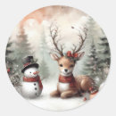 Search for deer painting stickers Vintage