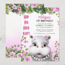 Search for safari animals 2nd birthday invitations Pink