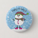 Search for happy snowman buttons Winter