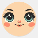 Search for girl cartoon stickers Portrait
