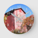 Recherche de grange rouge horloges Rustique