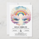 Search for rainbow clouds invitations Children