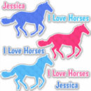 Search for colourful horse stickers I love horses