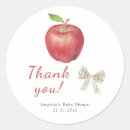 Search for apple thank you stickers Watercolor