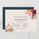 Search for pumpkin rehearsal dinner invitations Watercolor