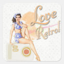 Search for retro lady stickers Graphics