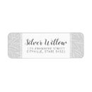 Search for silver leaf return address labels Botanical
