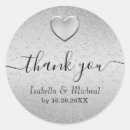 Search for silver glitter wedding stickers Heart