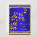 Search for royal blue black gold invitations Party