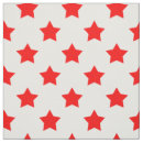 Search for white star fabric Red