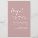 Search for dusty rose invitations Simple