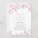 Search for cherry bridal shower invitations Calligraphy