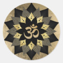 Search for black om symbol stickers Gold