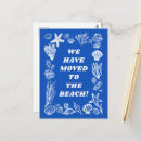 Search for beach moving announcement cards Modern