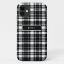 Search for black and white plaid iphone cases Simple