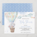 Search for cute elephant baby shower invitations Baby blue white green