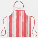Search for red striped aprons Kitchen