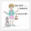 Search for turning 50 stickers For her