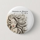 Search for hairdresser buttons Vintage