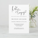 Recherche de black engagement party invitations Calligraphie