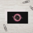 Search for circular business cards Pink