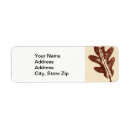 Search for oak leaf return address labels Nature