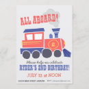 Search for railroad birthday invitations Boy