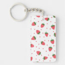 Search for strawberries keychains Fruit